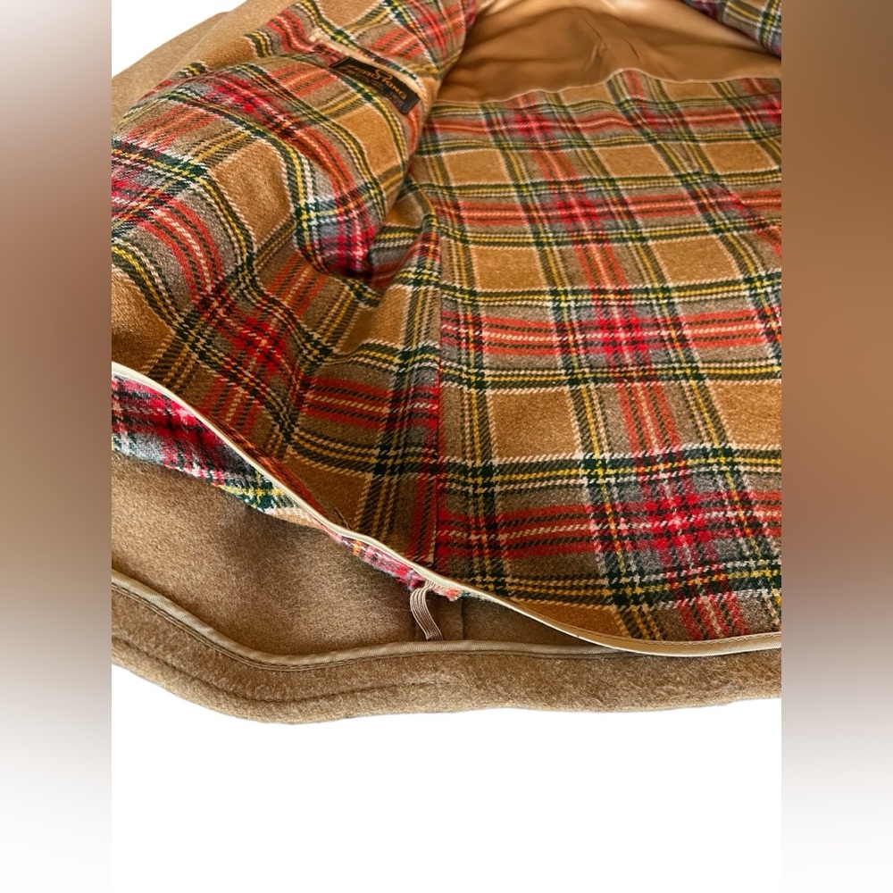 Vintage ZERO KING Size 42 Corduroy Coat Plaid Wool Lining USA Brown Mens - Picture 11 of 16